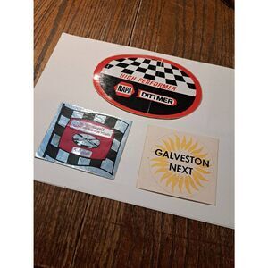 Vintage Original Lot 3 Decal Stickers Napa Dittmer Sorensen Galveston Next